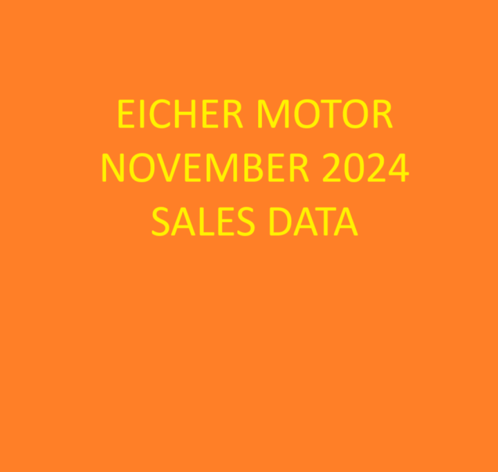 EICHER MOTOR SALES DATA NOVEMBER 2024