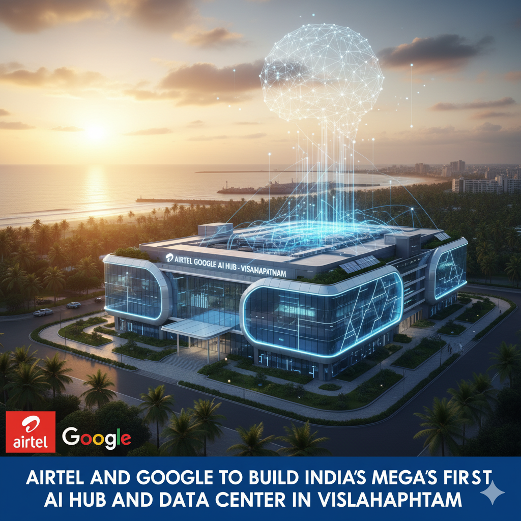Airtel and Google to Build India’s First Mega AI Hub and Data Center in Visakhapatnam