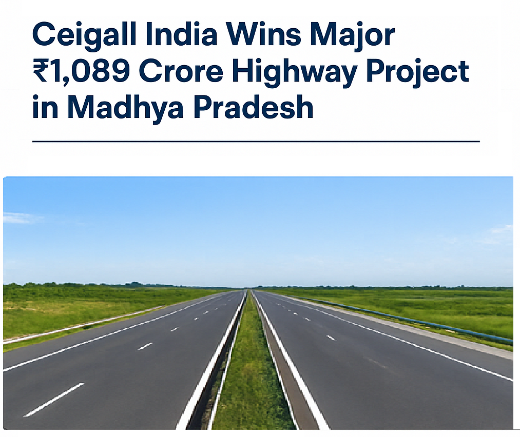 Ceigall India Wins Major ₹1,089 Crore Highway Project in Madhya Pradesh