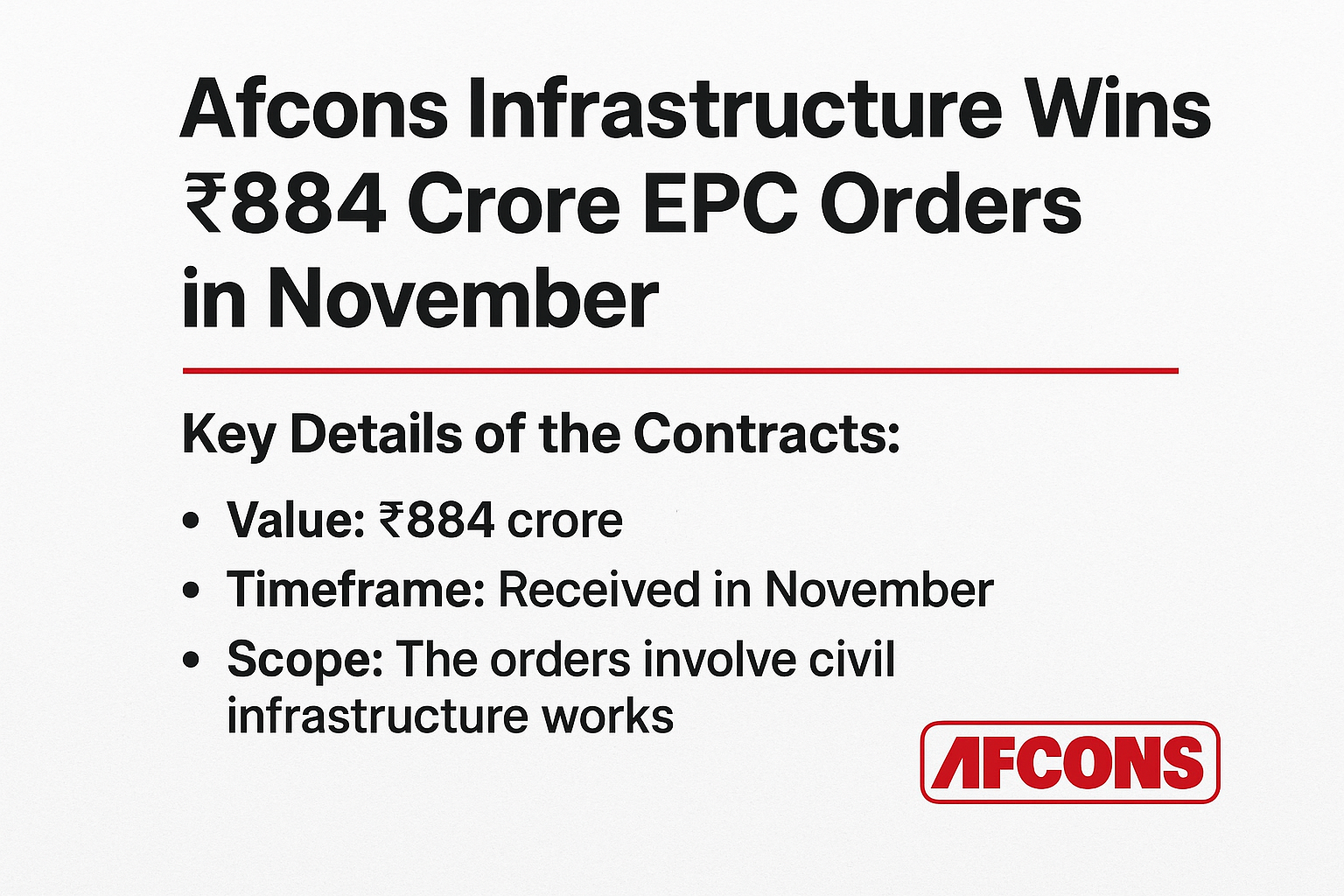 Afcons Infrastructure EPC orders