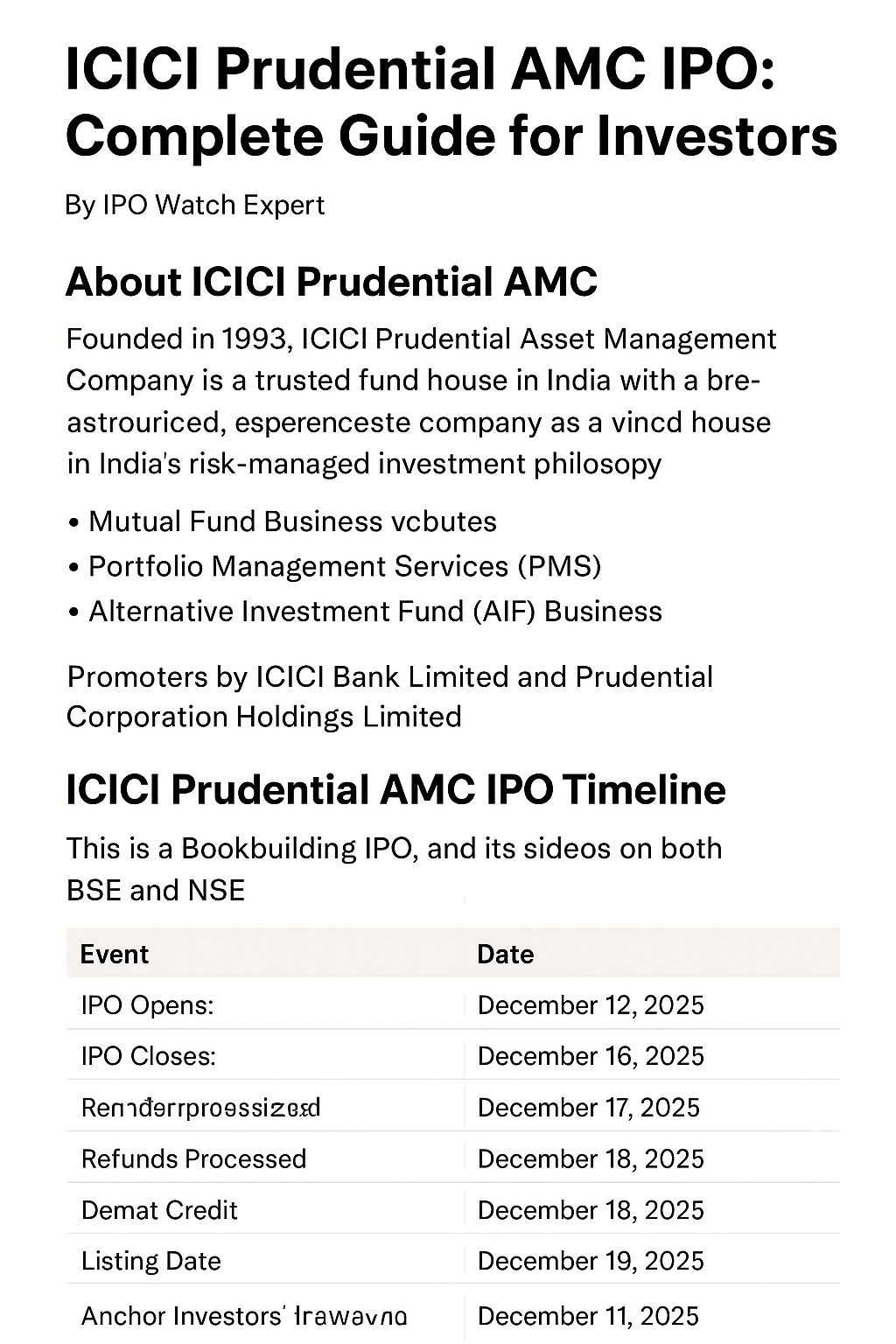 ICICI Prudential AMC IPO