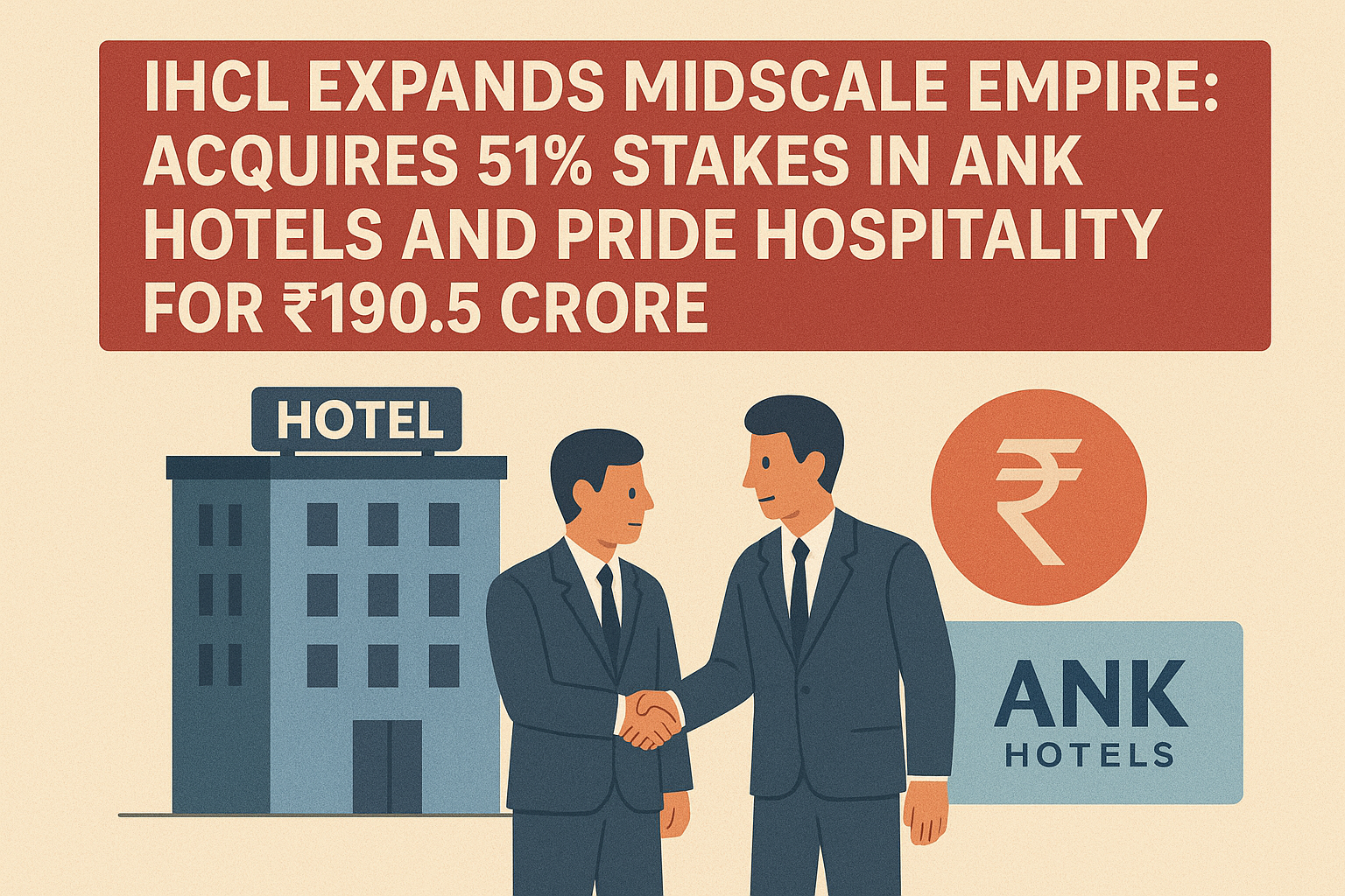 IHCL Expands Midscale Empire: Acquires 51% Stakes in ANK Hotels and Pride Hospitality for ₹190.5 Crore