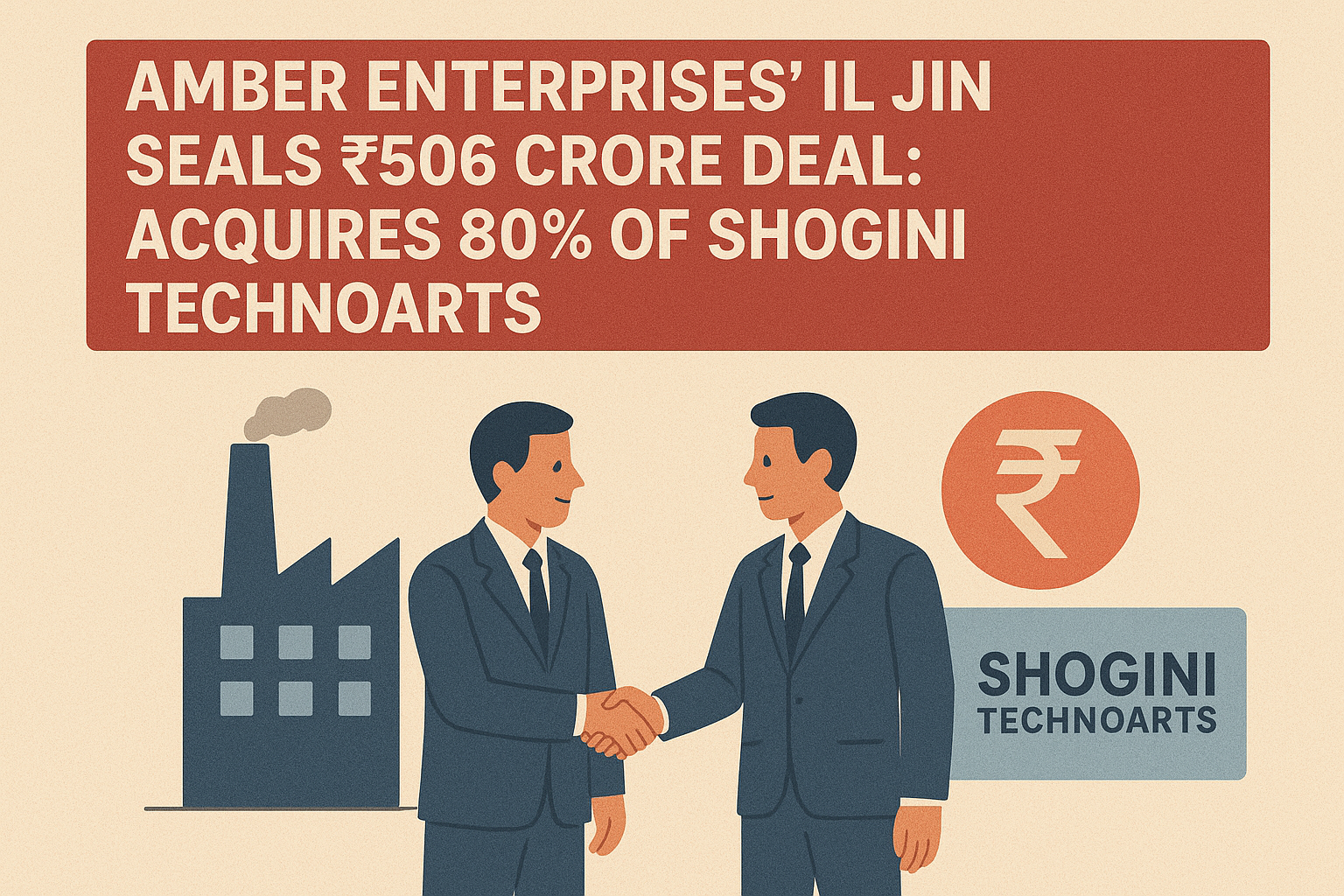 Amber Enterprises' IL JIN Seals ₹506 Crore Deal: Acquires 80% of Shogini Technoarts