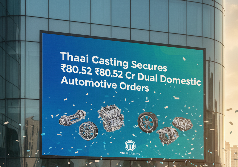 Thaai Casting Bags Dual Domestic Orders Totaling Approximately ₹80.52 Crores for Automotive Products