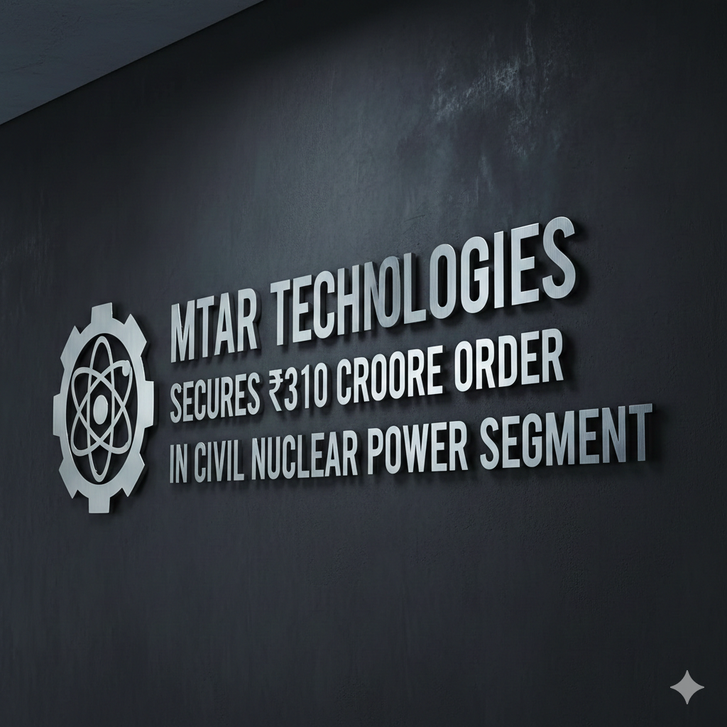 MTAR Technologies Secures ₹310 Crore Order in Civil Nuclear Power Segment