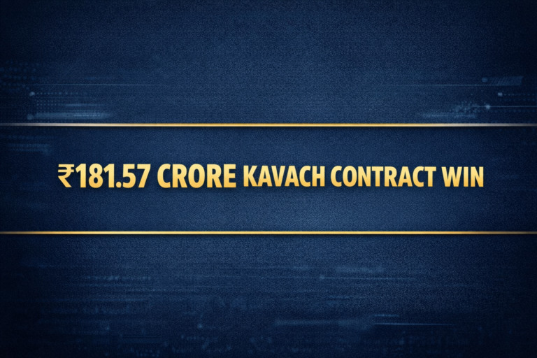 Quadrant Future Tek Secures ₹181.57 Crore KAVACH Contract from Banaras Locomotive Works