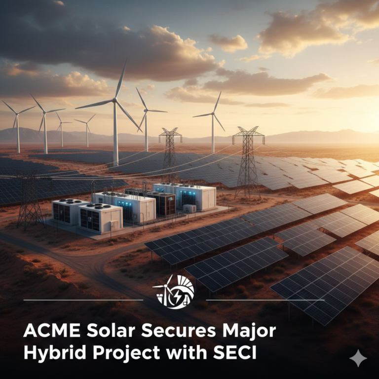 ACME Solar Secures Major Hybrid Project with SECI