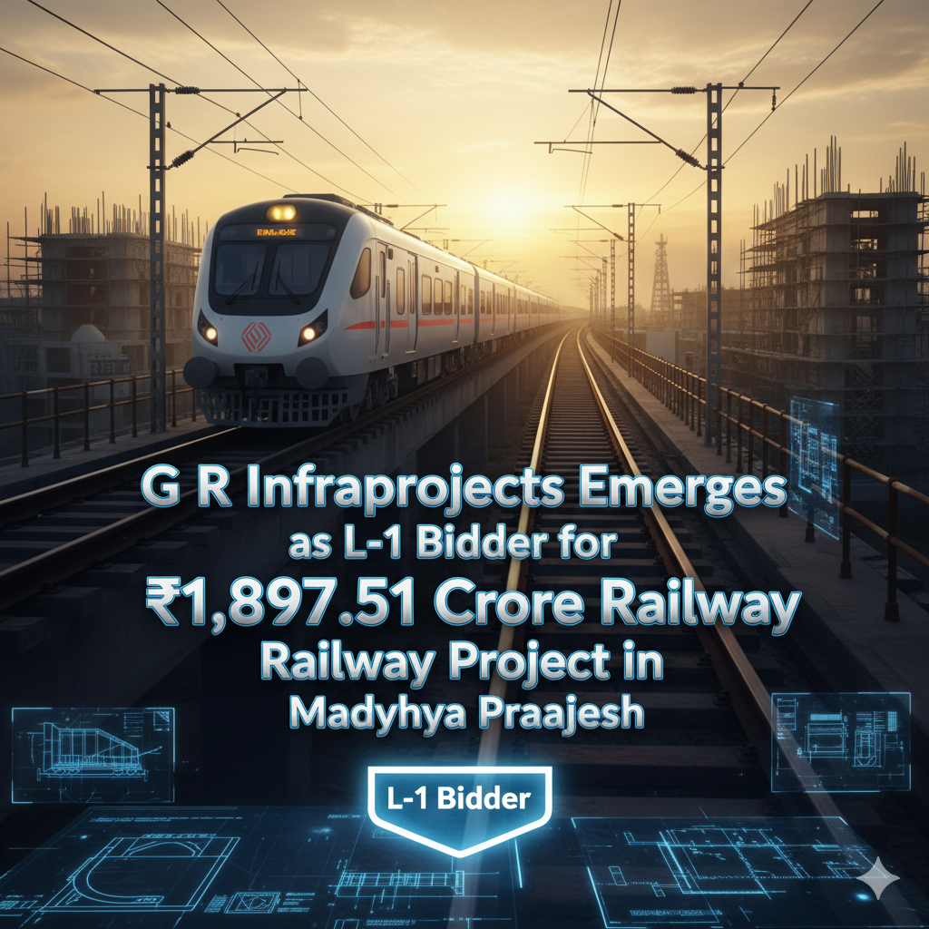 G R Infraprojects Emerges as L-1 Bidder for ₹1,897.51 Crore Railway Project in Madhya Pradesh