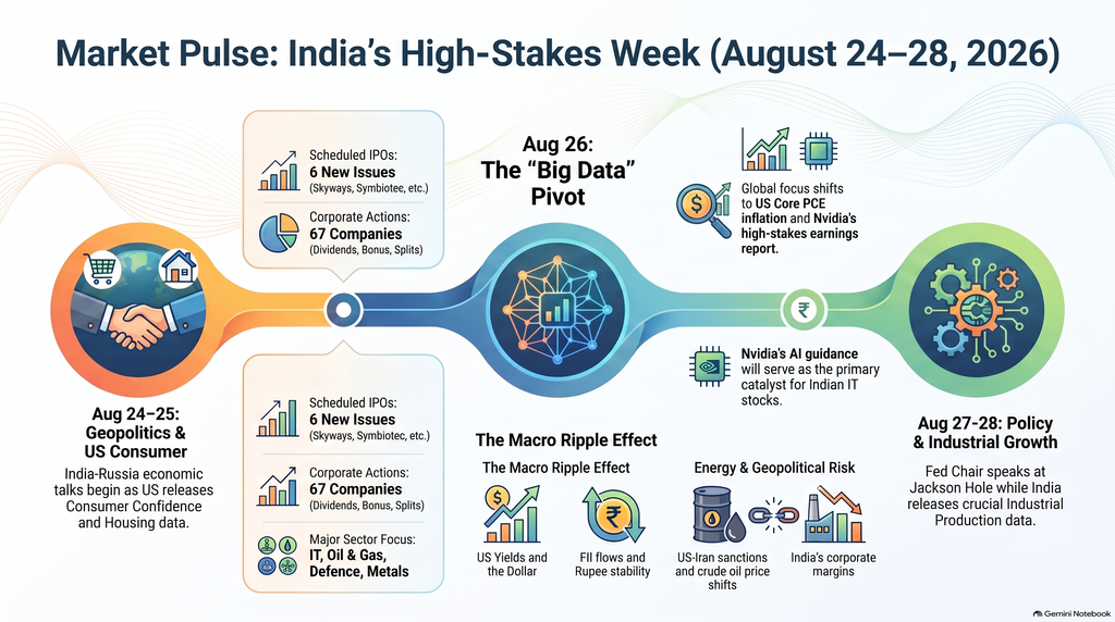 Stock Market Week Ahead: Key Domestic, Global and Political Events to Watch from August 24 to 28, 2026 1 India Market Forecast August 2026