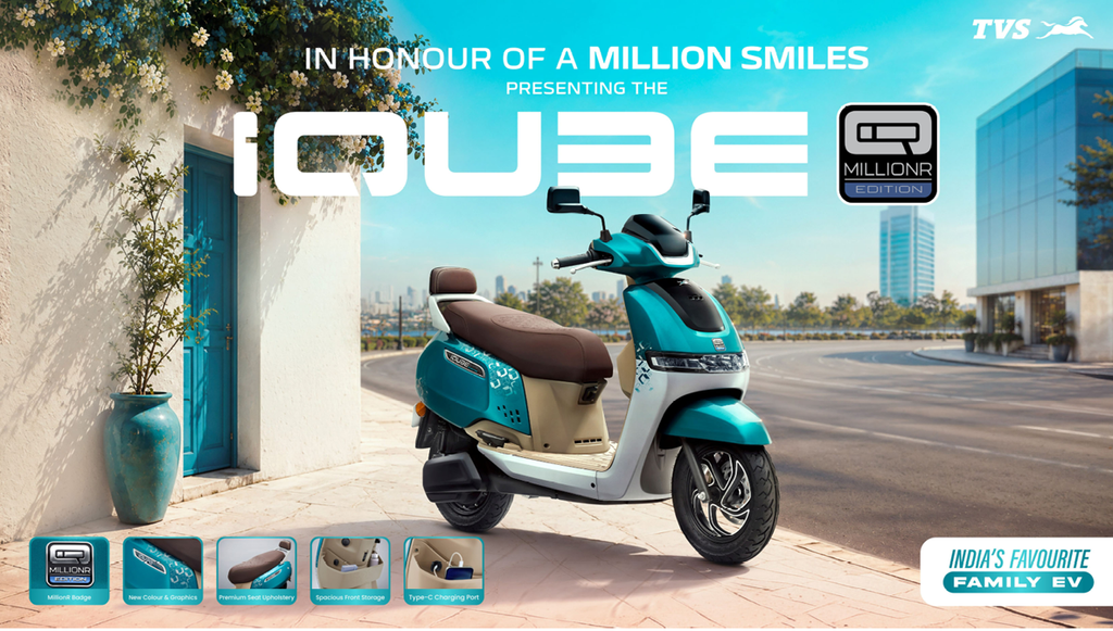 TVS Motor Celebrates One Million iQube Customers With New MillionR Special Edition 1 tvsOneMillioniQube