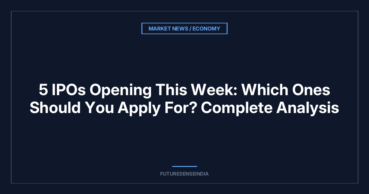 5 Best IPOs to Apply For This Week: Listing Gains Analysis & Long-Term Investment Guide (September 2026)