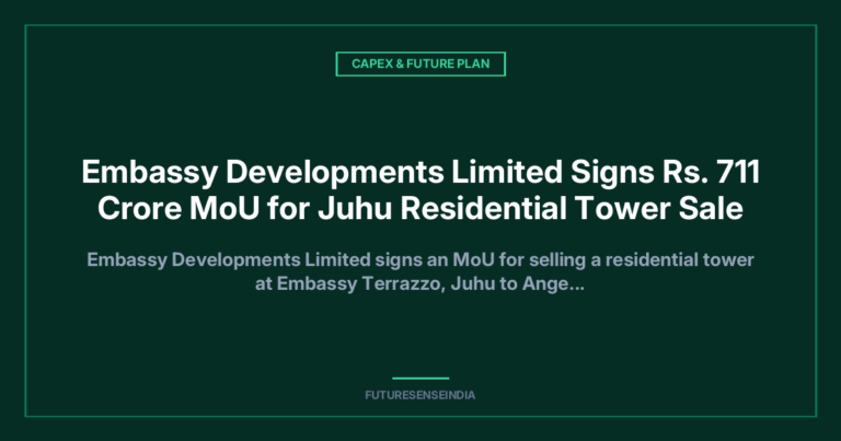 Embassy Developments Signs ₹711 Crore Luxury Home Deal at Juhu, Mumbai