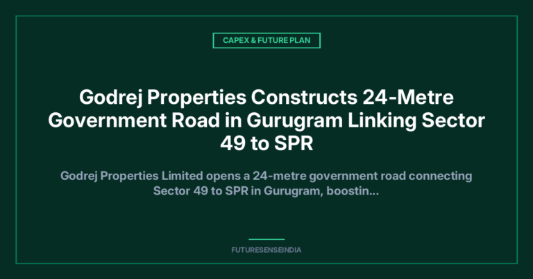 Godrej Properties Opens 24-Metre Government Road Linking Sector 49 to SPR in Gurugram