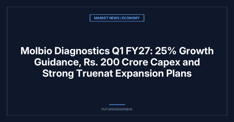 Molbio Diagnostics Q1 FY27: 25% Growth Guidance, ₹200 Crore Capex and Strong Truenat Expansion Plans