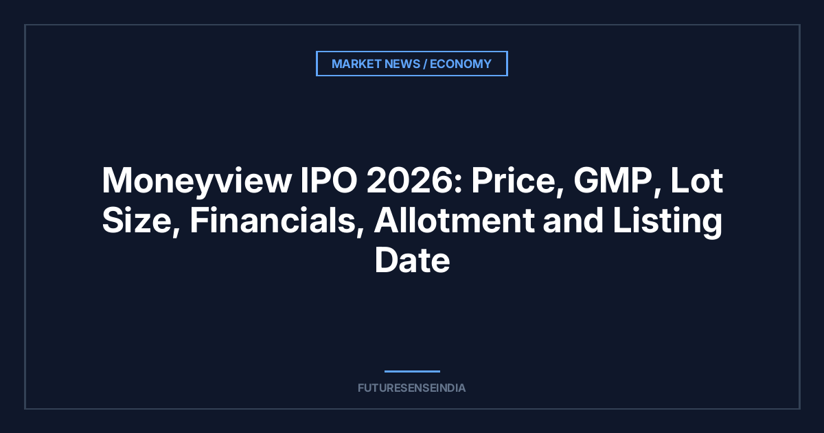 Moneyview IPO 2026: Price, GMP, Lot Size, Financials, Allotment and Listing Date