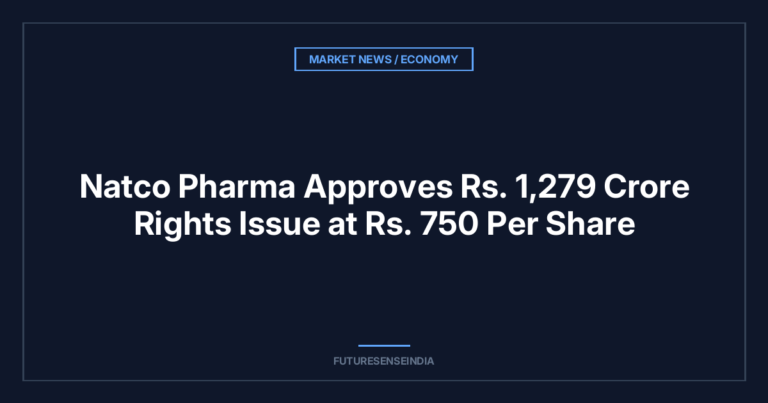 Natco Pharma Approves ₹1,279 Crore Rights Issue at ₹750 Per Share