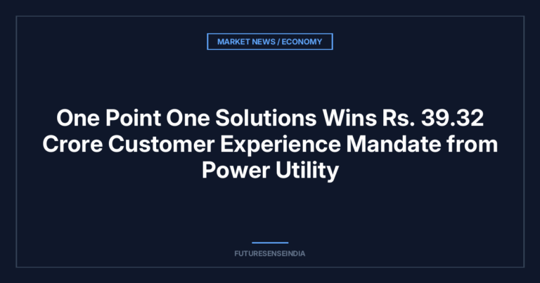 One Point One Solutions Wins ₹39.32 Crore Customer Experience Mandate from Power Utility
