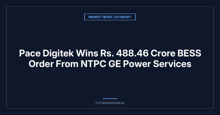 Pace Digitek Wins ₹488.46 Crore BESS Order From NTPC GE Power Services