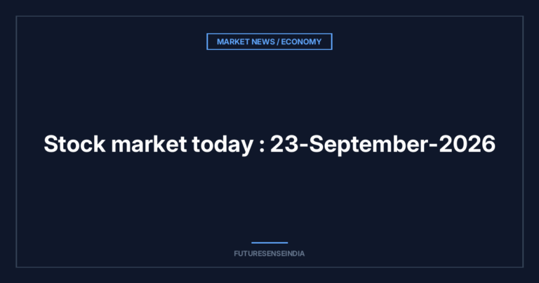 Indian Stock Market Today: (23-September-2026) Nifty Gains 0.50% as Metals, Financials Lead; PMI Improves