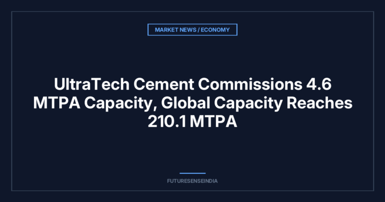 UltraTech Cement Commissions 4.6 MTPA Capacity, Global Capacity Reaches 210.1 MTPA